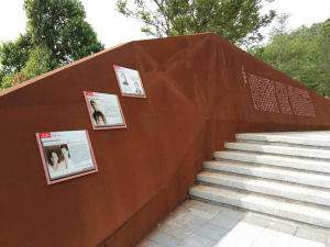 高台耐候钢挡土墙